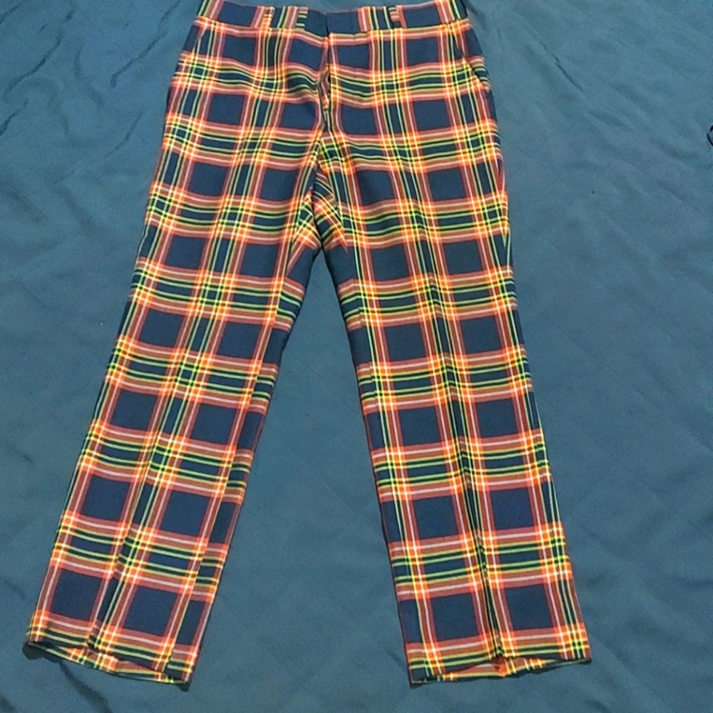 Plaid dress pants.  By Corbin ltd
